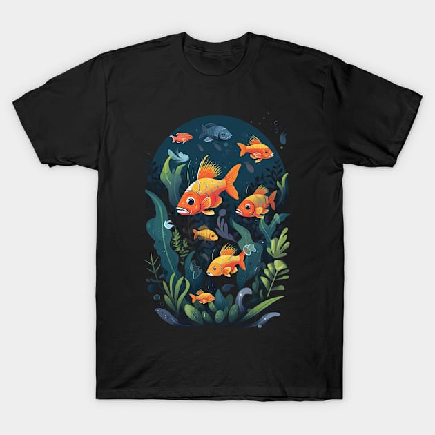 Underwater Fish T-Shirt by difrats